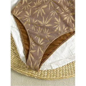 Maillot de bain une pièce personnalisé pour femme, coupe halter, découpes, échancré, extensible, idéal pour les vacances - Product Image 2