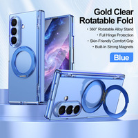 Étui magnétique pliable 360 °   Support rotatif avec protection intégrale de la charnière et protection d'écran pour Samsung Galaxy Z Fold 8 Ultra