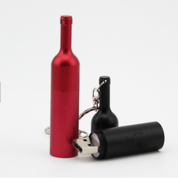 Topdisk Custom Metal Usb 2.0 Flash Drive 128Gb 64Gb Wine Bottle Shape Usb Memory Stick 4Gb 8Gb 16Gb 32Gb High Speed Pen Drive