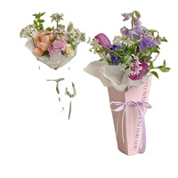 Nouveau sac cadeau créatif haut de gamme en papier, magnifique sac à main pour fleurs, idéal pour les cadeaux de festival