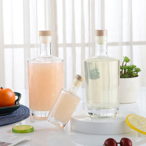 Bouteille en verre super flint avec bouchon en liège pour boisson alcoolisée Vodka boisson à <span class=keywords><strong>la</strong></span> <span class=keywords><strong>prune</strong></span> 100ml 500ml 750ml - Product Image 6