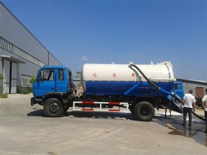 Low Cost Dongfeng 4X2 13CBM Vacuum Suction Truck for Wastewater Removal - Product Image 2