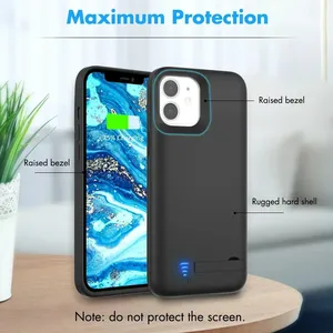 Étui de <span class=keywords><strong>batterie</strong></span> 10000 mAh pour <span class=keywords><strong>iPhone</strong></span> 17 Pro Max 16 15 Pro 14 Plus 13 12 Mini 11 X XR XS 6 6S <span class=keywords><strong>7</strong></span> 8 SE 2020, chargeur, <span class=keywords><strong>batterie</strong></span> externe - Product Image 3