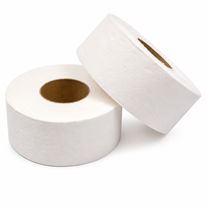 Rouleau de papier toilette jetable standard, doux, en pâte de bois vierge, blanc, pour usage en salle de bain - Product Image 1
