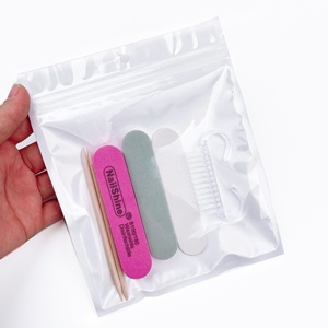Juego de Manicura Desechable 8 en 1, Set de Manicura <span class=keywords><strong>para</strong></span> Salón de Uñas, Lima de Uñas, Mini Pulidor, Palito de Madera, Cepillo <span class=keywords><strong>para</strong></span> Uñas, <span class=keywords><strong>para</strong></span> Pedicura y Manicura - Product Image 3