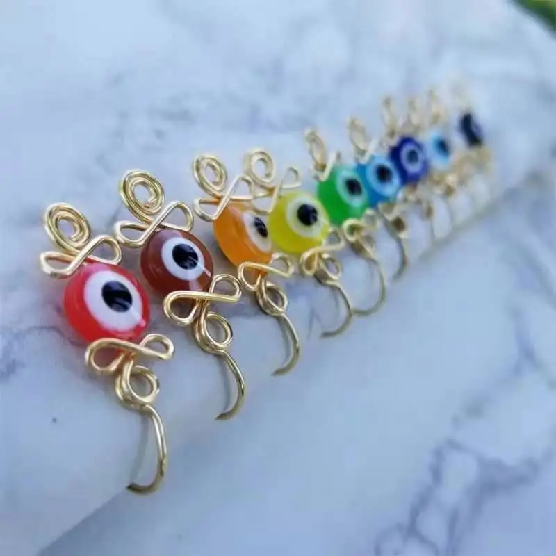 Color Handmade face nose ring bulk cuff jewelry evil eye Clip Rings stainless steel s Gold plated