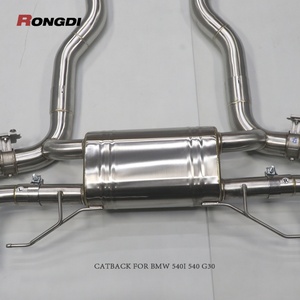 Silencieux d'échappement Valvetronic pour BMW 540i 540 G30 G38 530i 3.0T B58 en acier inoxydable avec télécommande - Product Image 5