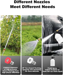 เครื่องล้างรถไฟฟ้าแรงดันสูงแบบพกพาไร้สายชาร์จไฟบ้านสวนเครื่องผลิตโฟม - Product Image 6