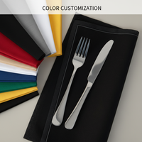Sets de table 100% coton imprimés sur mesure Sets de table décoratifs lavables réutilisables pour la maison Banquet ou mariage Motif solide