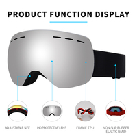 OEM nouveau concepteur Uv400 anti-buée hommes femmes personnalisé Snowboard lunettes de ski sur neige