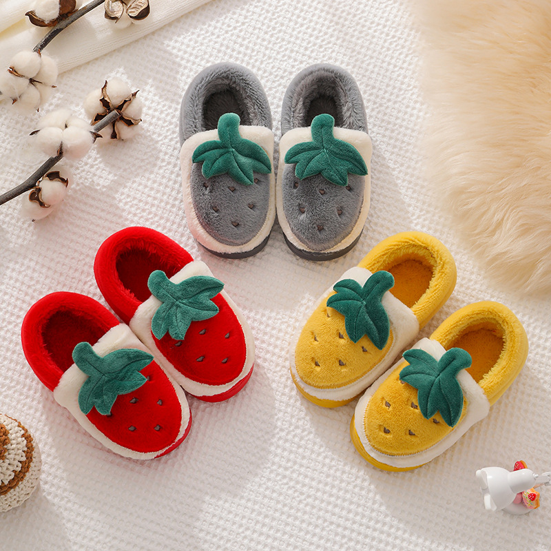 Новинка, Детская Хлопковая обувь, оптовая продажа, теплые хлопковые тапочки для мальчиков и девочек