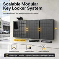 Gabinete de Control de Llaves para Concesionarios de Autos, para Gestión de Inventario de Vehículos y Pruebas de Conducción