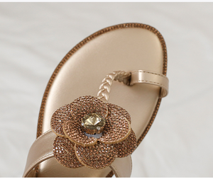 <span class=keywords><strong>Ciabatte</strong></span> con Clip a Diamante per l'Estate, <span class=keywords><strong>Eleganti</strong></span> Sandali con Fiori e Tacco a Zeppa, Stile Fatato, Antiscivolo, Fresche, Scarpe <span class=keywords><strong>Eleganti</strong></span> da <span class=keywords><strong>Donna</strong></span> - Product Image 3