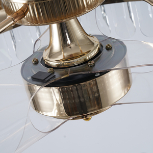 Venta directa Ventilador de techo LED tradicional pequeño de 3 aspas de 22 "100% Motor de cobre Control remoto invisible Bajo ruido para sala de estar - Product Image 5