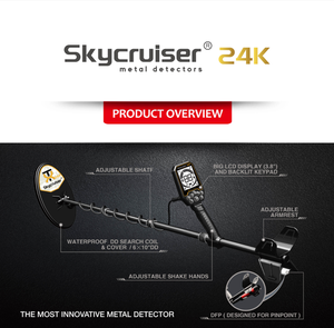 เครื่องตรวจจับโลหะทอง24K เครื่องตรวจจับโลหะพร้อมโลโก้และบริการ OEM ODM - Product Image 2