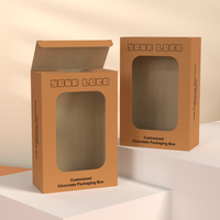 Cajas de Regalo de Chocolate con Envoltorio Personalizado para Barras de Proteína y Energía, Caja de Embalaje Ecológica para Barras de Chocolate