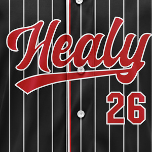 Maillot de baseball rétro rayé imprimé sur mesure pour jeunes, coupe ample, respirant, en maille, vêtement de sport de haute qualité, uniforme de baseball - Product Image 4