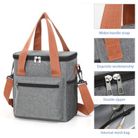 Nouvelle sacoche isotherme portable double couche pour repas, grande capacité, idéale pour le bento et les sorties