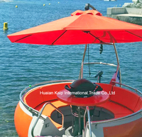 Matériel PE Pique-Nique Flottant Toboggan Aquatique Équipement Durable Monobloc BBQ Donut Bateau pour Barbecue Dîner