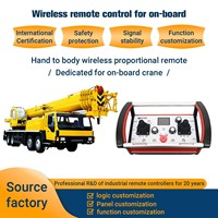 Mando hidráulico , válvula direccional de 4 palancas, kits de control remoto inteligente de radio de grúa de camión
