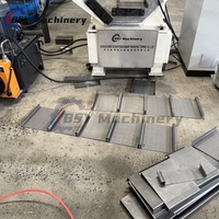 BSY Automatische Schwerlast-Metall-Fußpedal-Rollformmaschine Verzinkte Stahl-Gerüstplatten-Herstellungsmaschine