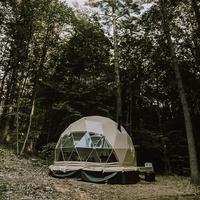 Dôme géodésique en PVC de 8 m, taille ou couleur personnalisées, tente de luxe pour événements, glamping en plein air, maison igloo pour quatre saisons, à vendre