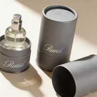 Boîte cylindrique de luxe GoTop, surface mate élégante, doublure douce, emballage exquis pour parfums, cosmétiques, cadeaux