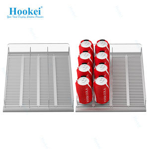 Gravity <b>Shelf</b> Roller Spring Loaded <b>Drink</b> Bottle Can <b>Shelf</b> Pusher Organizer for Refrigerator - Product Image 5