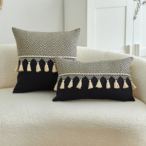 New Design Decorative <strong>Pillow</strong> <strong>Covers</strong> Boho Linen Cushion <strong>Cover</strong> For Living Room - Product Image 1