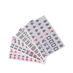 Mini jeu de Mahjong 24 mm, tuiles de jeu portables pour le jeu sur table en dortoir - Product Image 1