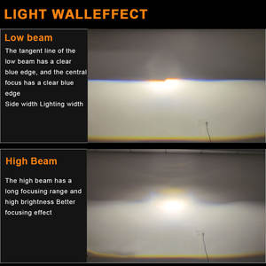 Lentes de Proyector Bi-LED de 3 Pulgadas en Oferta, E8 70W 12V, Faros Delanteros Bi-LED de Aluminio con Luz Alta y Baja para Autos Universales - Product Image 6