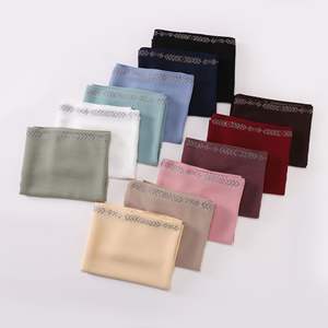 CCY Vente en gros Grande écharpe en mousseline de soie pour femmes Hijab musulman en diamant Shaw Hijabs en mousseline de soie avec strass - Product Image 3