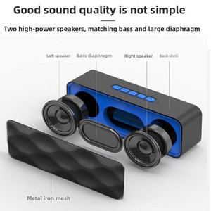Hg thâm quyến biểu tượng tùy chỉnh có thể sạc lại không dây cho <span class=keywords><strong>Bluetooth</strong></span> Speaker với FM radio Đối với trang chủ theatre máy tính và điện thoại di động sử dụng điện thoại - Product Image 4