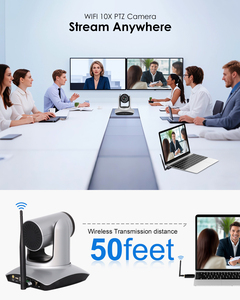 5.8G Wireless Conference Room Video Steaming <b>Camera</b> System WiFi 10X Optical PTZ for Filming Worship Content Creator MC3058 1080P - Product Image 3