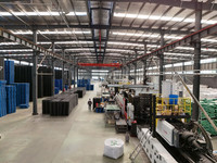 LYPALLETS Palettes en plastique empilables de neuf pieds légers 1000X800X140MM pour Aircargo One Way Shipping