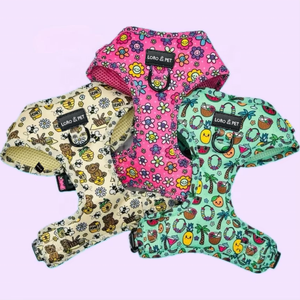 Chaleco Reflectante Reversible de Poliéster para Mascotas con Corbata de Moño, Bandana con Logotipo Impreso, Conjunto de Arnés y Correa de Lujo Personalizados para Perros - Product Image 5