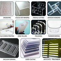 Plaque PC transparente usinée avec précision, pliage, perçage, chanfreinage, moulage par compression pour panneau en polycarbonate haute résistance