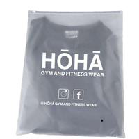 Sac à fermeture éclair givré personnalisé écologique anti-poussière pour emballage en tissu avec logo personnalisé sacs à vêtements en plastique PE ZMY