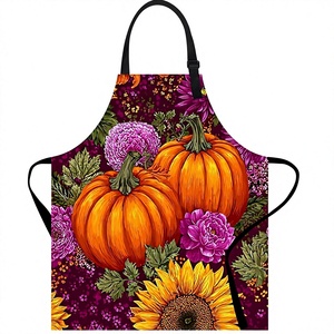 Delantal de Cocina y Repostería sin Mangas de Poliéster Tejido Estampado de Alta Calidad al por Mayor para Mujer y Hombre, 2 Bolsillos, 32x28 Pulgadas - Product Image 2