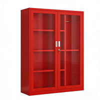 Armoire de lutte contre l'incendie en métal moderne à deux portes pour usage commercial dans les hôtels et les gymnases