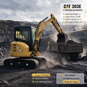 Excavadora Usada Cat303E de 3 Toneladas, Marca Caterpillar, Original, Fabricada en Japón, en Shanghái, en Buen Estado - Product Image 1