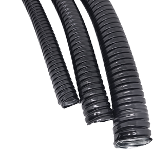 Квадратный замок Водонепроницаемый Жидкий плотный ПВХ покрытием оцинкованный стальной гофрированный гибкий трубопровод - Product Image 1