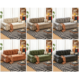 Nouvelle arrivée : Canapé-<span class=keywords><strong>lit</strong></span> convertible <span class=keywords><strong>2</strong></span> <span class=keywords><strong>en</strong></span> 1, style crème, pliable, multifonctionnel, taille simple ou <span class=keywords><strong>double</strong></span>, idéal pour les petits salons - Product Image 5