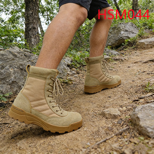 Bottes de randonnée YYR, adaptées aux expéditions, avec semelle extérieure amortissante, pour activités sur le terrain, tige en cuir pleine fleur, équipement tactique HSM061 - Product Image 5