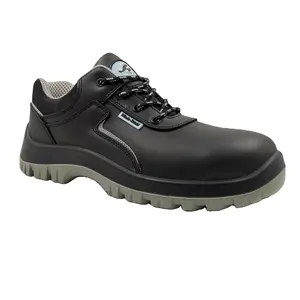 Sepatu keamanan potongan rendah kualitas tinggi dengan baja toecap pelat baja S3 tahan air sol pu sepatu kerja industri