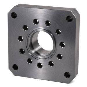 CNC Milled Steel Gantry End Plate Center Bearing Bore Bolt Circle Pattern Heat Treated Custom PCD Accept Print MOQ 1 - Product Image 1