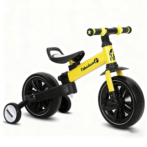 Vente en gros de poussettes pliantes à 3 roues en métal et en plastique, trotteur pour bébé, scooter, tricycle avec roues d'apprentissage pour enfants - Product Image 5