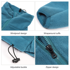 เสื้อผ้าสัตว์เลี้ยงสำหรับฤดูหนาวแบบเรียบง่าย สีพื้น 4 ขา อุ่นสบายสำหรับสุนัข เสื้อคลุมสุนัขผ้าฟลีซสีน้ำเงิน - Product Image 4