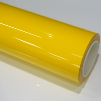 Film de protection de véhicule en vinyle TPU jaune tournesol auto-cicatrisant haute visibilité 1,52*16m