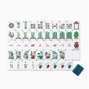 Wholesale Classic Navy Blue American <strong>Mahjong</strong> <strong>Set</strong> with 160 Acrylic <strong>Mahjong</strong> Tiles for Family Game Nights - Product Image 3